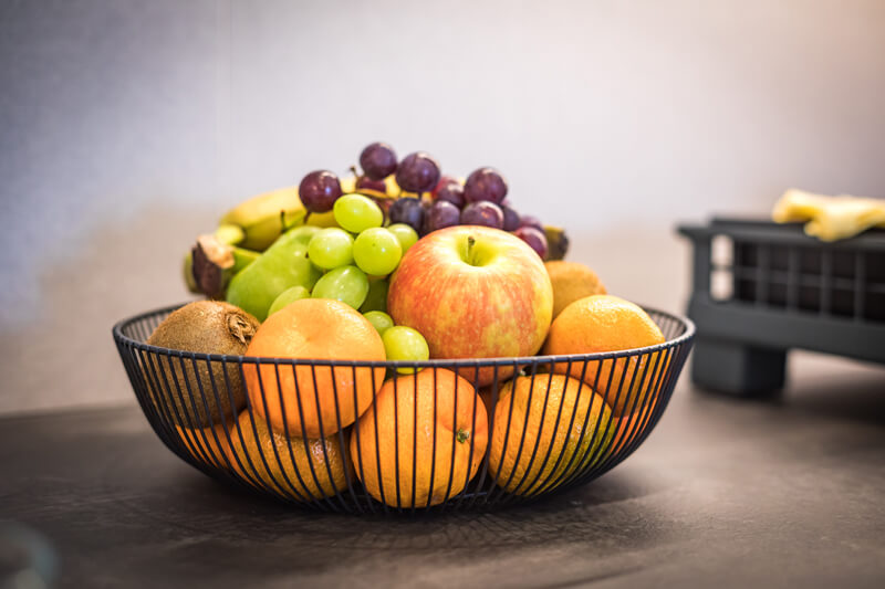 Frisches Obst beim Frühstück in Saulheim