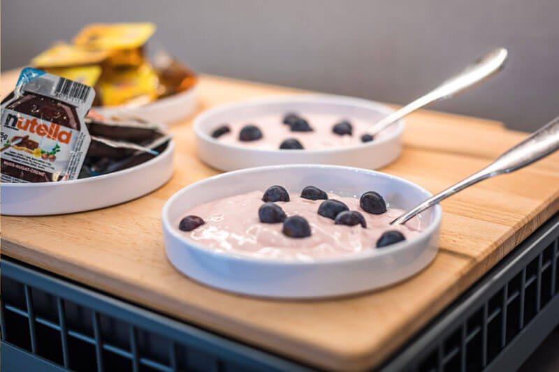 Joghurt mit Heidelbeeren bei Hotel Lehn
